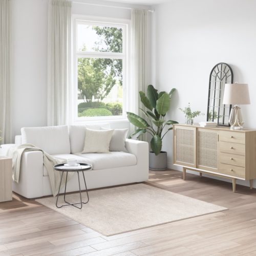 Puhaszőnyeg Magas Pile Krém 160x160 cm PP