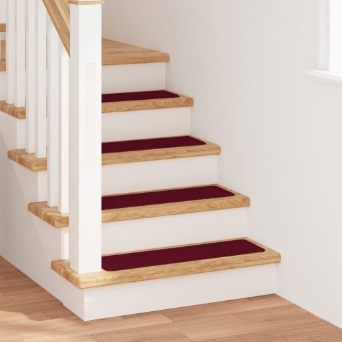 Lépcsőszőnyegek Latex Háttal Bordeaux 20x75 cm