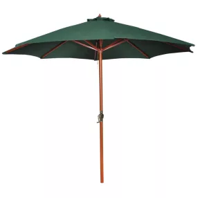 zöld napernyő 258 cm