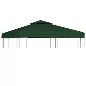 zöld csere pavilon ponyvatető 310 g/m² 3 x 3 m