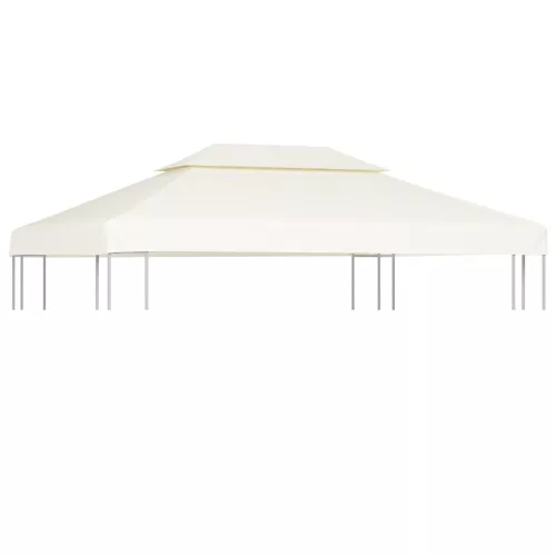 krémfehér csere pavilon ponyvatető 310 g / m² 3 x 4 m