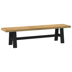   vidaXL étkezőpad NOAIN A alakú lábak 180x40x45 cm tömörfa fenyőfa