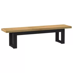   vidaXL étkezőpad NOAIN U alakú lábak 180x40x45 cm tömörfa fenyőfa