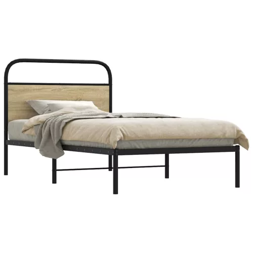 vidaXL ágykeret matrac nélkül 90x200 cm sonoma tölgyfa műfa