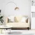 Krém kordbársony szövet loveseat kanapé 109 cm