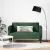 Sötét zöld kordbársony szövet loveseat kanapé 109 cm
