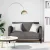 Szürke műbőr Loveseat kanapé 110 cm