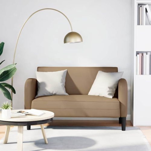 cappuccino műbőr loveseat kanapé 110 cm