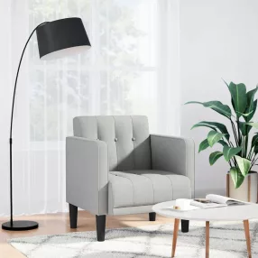 felhőszürke szövet kanapészék karfás szék 53 cm