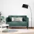 Sötétzöld szövet loveseat kanapé 111 cm