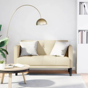 krém szövet loveseat kanapé 111 cm