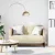 Krém szövet loveseat kanapé 111 cm
