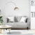 felhőszürke szövet loveseat kanapé 111 cm
