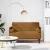 Barna bársony loveseat kanapé párnákkal 110 cm