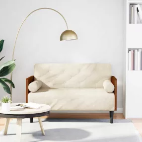 Vászonból loveseat kanapé párnákkal 110 cm