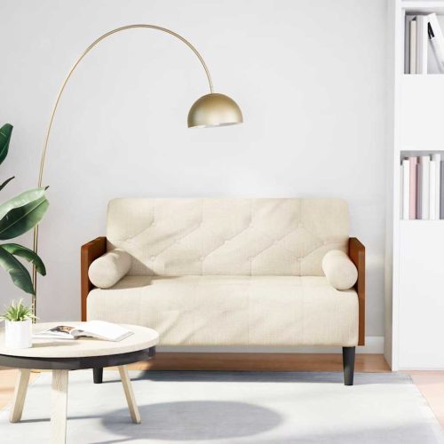 vászonból loveseat kanapé párnákkal 110 cm