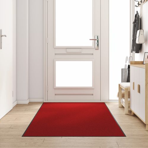 Téglalap Alakú Ajtószőnyeg Piros 120x250 cm