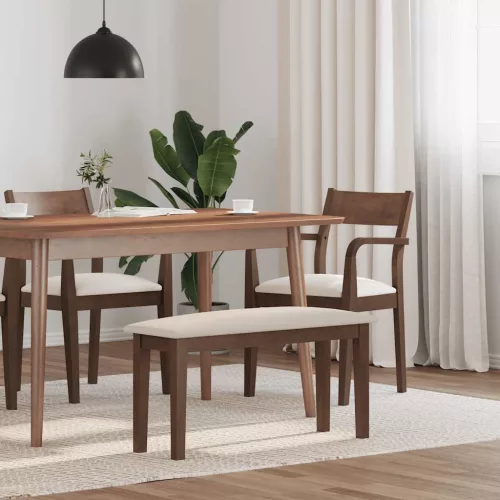 barna tömörfa gumiból pad 90 cm