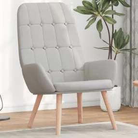 vidaXL felhőszürke szövet relaxáló szék