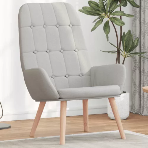 vidaXL felhőszürke szövet relaxáló szék