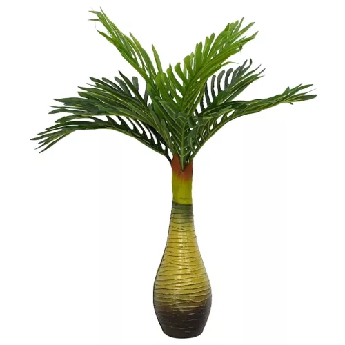 zöld mesterséges pálmanövény 9 levéllel 70 cm
