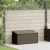 Barna polyrattan kerti tárolóláda 110x50x58 cm