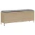 Bézs polyrattan kerti pad párnával 110x30x40,5 cm