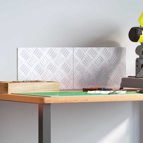 Rácsos lemezek 2 pcs Ezüst 30 x 20 cm Alumínium