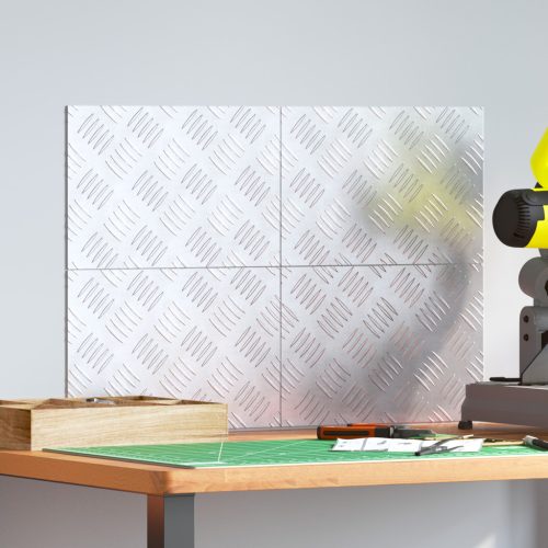 Alumínium mintás lemezek 4 db Csúszásmentes 30x20 cm