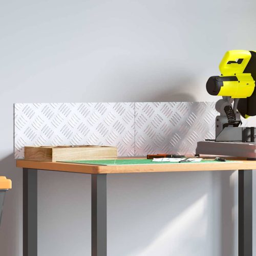 Rácsos lemezek 2 pcs Ezüst 50 x 20 cm Alumínium