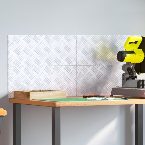 Alumínium Kockás Lemezek 4 db Csúszásmentes 50x20 cm