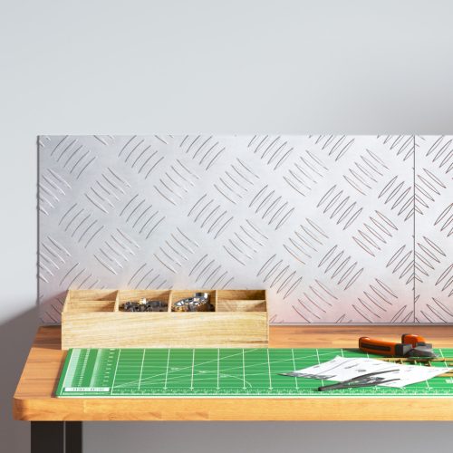 Alumínium Mintás Lemezek 2 db Csúszásmentes 50x25 cm