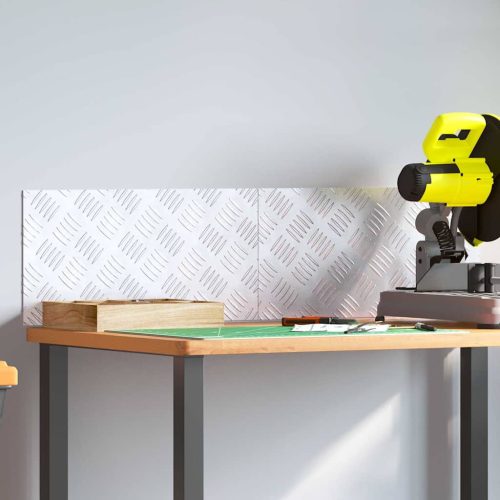 Rácsos lemezek 2 pcs Ezüst 50 x 25 cm Alumínium