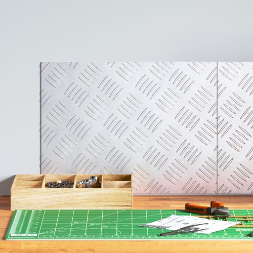 Alumínium csekkolólemezek 2 db Csúszásmentes 40x30 cm