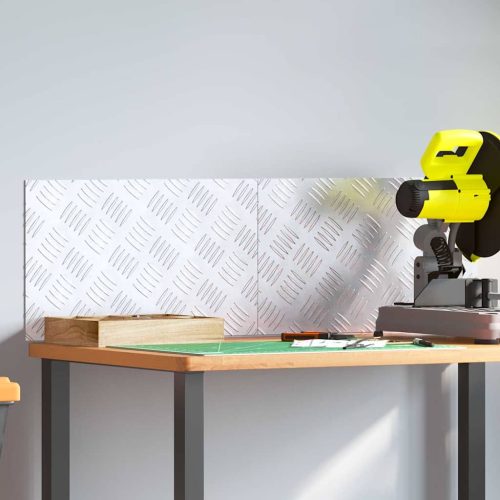 Rácsos lemezek 2 pcs Ezüst 50 x 30 cm Alumínium