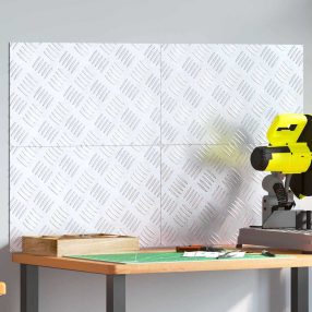 Rácsos lemezek 4 pcs Ezüst 50 x 30 cm Alumínium