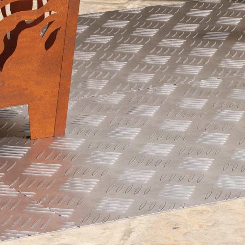 Rácsos lemezek 4 pcs Ezüst 100 x 50 cm Alumínium