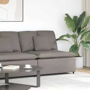  vidaXL tópszínű moduláris kanapé középső modul párnákkal 100 cm