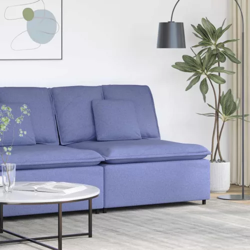 vidaXL farmerkék moduláris kanapé középső modul párnákkal 100 cm