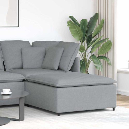 világosszürke moduláris kanapé lábzsámoly modul 100x100x48 cm