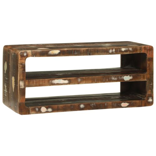 TV szekrény 80x32x36 cm Tömör újrahasznosított fa