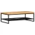 Dohányzóasztal Barna és fekete 110 x 55 x 35 cm Tömör Mangófát