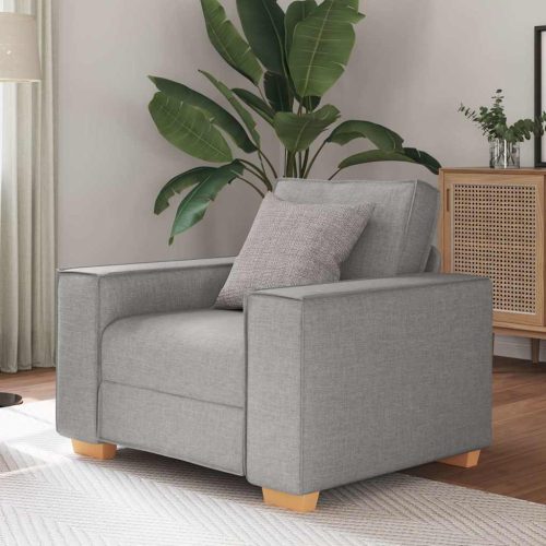 felhőszürke szövet kanapéfotel 60 cm