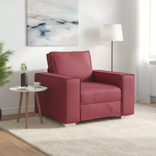 Fotel Bordó 100 cm Műbőr