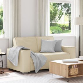 Kétszemélyes kanapé Krém 120 cm Műbőr