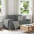 Sötétszürke szövet loveseat kanapé 160x77x82 cm