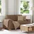 Barna szövet loveseat kanapé 160x77x82 cm