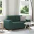 Sötétzöld szövet loveseat kanapé 160x77x82 cm