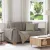 Tópszínű szövet loveseat kanapé 160x77x82 cm