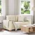Vászon loveseat kanapé 160x77x82 cm
